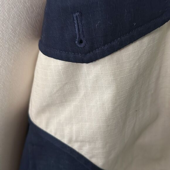 GUCCI navy blue logo appliqué bomber jacket - Picture 11 of 15